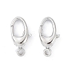 Anti-Tarnish Rhodium Plated 925 Sterling Silver Swivel Clasps STER-K173-23P-1