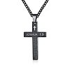 Stainless Steel Cross Pendant Necklace LL1723-2-1