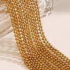 Stainless Steel Ball Chains Necklaces for Women PW-WGA9FF2-01-3