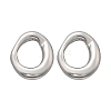 304 Stainless Steel Chunky Oval Studs Earrings for Women EJEW-K306-28P-4
