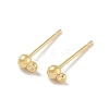 Brass Studs Earring Findings KK-H503-29G-02-1