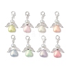 Heart Angel Acrylic & Glass Pearl Pendant Decoration X1-HJEW-JM02366-1