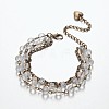Gemstone Trendy Beads Multi-strand Bracelets X-BJEW-JB01875-02-1