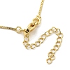 Flower Brass Shell Pearl Pendant Necklaces for Women NJEW-S385-06A-G-4