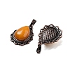 Natural White Jade Teardrop Pendants G-K363-01R-24-2