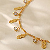 Brass Crystal Rhinestone Infinity Charm Anklets for Women FS-WG122D3-01-2
