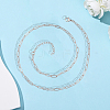 10Pcs 667 Stainless Steel Paperclip Chain Necklaces NJEW-BBC0001-48B-P-7