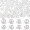 50Pcs Transparent Acrylic Bead Caps OACR-FS0002-41-1