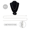 Brass Round Snake Chain Necklace Making NJEW-PH0001-19-5