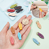 WADORN 11pcs 11 colors Leather Zipper Pull Tabs DIY-WR0002-25-4