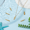6Pcs Brass Micro Pave Cubic Zirconia Pendants KK-LP0001-41-3
