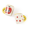 2Pcs Handmade Porcelain Mug Cup Decoration PORC-TA0001-55F-3