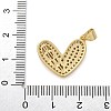 Brass Micro Pave Cubic Zirconia Pendants KK-M319-23G-02-3