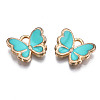 Alloy Enamel Charms X-ENAM-S121-070G-3