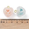 Druzy Resin Pendants RESI-M034-04-3