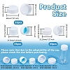 105Pcs 3 Styles Plastic Bottle Caps KY-OC0001-57-2