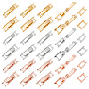 24Pcs 6 Styles Brass Fold Over Clasps FIND-PH0021-50-1