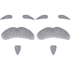 2 Bags Fibre Gnome Beard Costume Beard DIY-GF0011-80-1