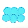 DIY 6 Styles Geometric Pattern Silicone Fondant Molds DIY-TAC0015-15-1