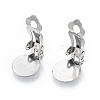 Non-Tarnish 304 Stainless Steel Clip-on Earring Findings STAS-N092-168P-2