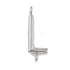 304 Stainless Steel Letter Connector Charms STAS-M108-01P-12-1