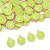 60Pcs Alloy Enamel Pendants ENAM-YW0008-02F-1