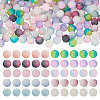 200Pcs 10 Colors Crackle Glass Beads Strands GLAA-TA0003-31B-2