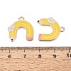 Alloy Enamel Pendants ENAM-Q004-01KCG-15-3