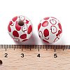 Fruit Theme Wood European Beads WOOD-M011-01D-3