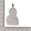 Non-Tarnish 201 Stainless Steel Pendants STAS-A094-01B-P-3