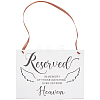 Rectangle Wood Reserved Hanging Sign Decorations DJEW-WH20005-02C-1