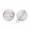 Non-Tarnish 304 Stainless Steel Wire Pendants LS-X-STAS-ZX013-22-20mm-P-2