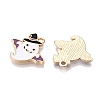 Halloween Theme Rack Plating Alloy Enamel Pendants ENAM-N056-359A-2