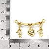 Brass Micro Pave Cubic Zirconia Pendants KK-Q066-15C-G-3