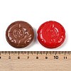 Opaque & Spray Painted Acrylic European Large Hole Beads OACR-G048-05-3