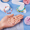4Pcs 4 Style Glass Faceted Round Beaded Stretch Bracelets Set BJEW-TA0001-16-5