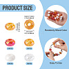 60Pcs 4 Colors Acrylic Beads SACR-TA0001-79-4