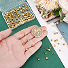 120Pcs Textured Brass Beads KK-PH0011-78-3