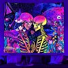 UV Reactive Blacklight Trippy Polyester Wall Hanging Tapestry LUMI-PW0004-069C-03-1