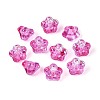Electroplate Transparent Glass Beads Strands EGLA-N055-03A-06-1
