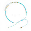 Natural Amazonite Beads Braided Bead Bracelets LS-KZ2587-3-3