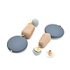 Alloy Plastic Studs Earrings for Women EJEW-K280-01C-2