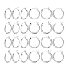 12 Pairs Brass Hoop Earrings for Women EJEW-PH0001-42-6