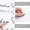 Rectangle with Word PVC Wall Stickers DIY-WH0228-130-5