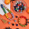 CHGCRAFT 90Pcs 15 Styles Food Grade Eco-Friendly Silicone Beads SIL-CA0001-69-4