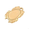 304 Stainless Steel Pendant Cabochon Settings STAS-D264-08C-G-2