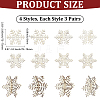4 Styles Christmas Theme Unfinished Wood Solid Display Decorations DJEW-WH20002-21C-2