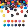 120Pcs 12 Colors Silicone Beads SIL-TA0001-16-10