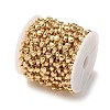 Brass Heart Link Chains KK-P351-01G-3