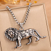 Vintage 304 Stainless Steel Pendant Necklaces for Men WGC33B8-01-2